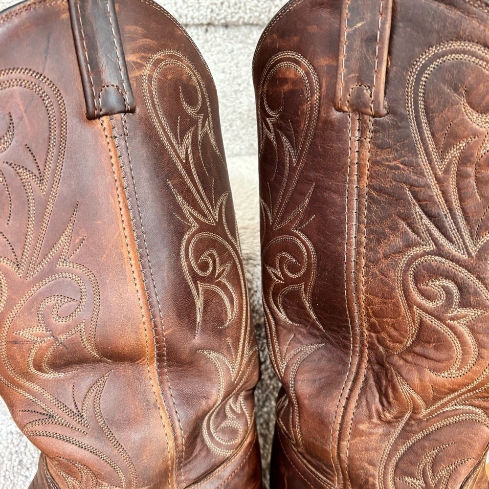 Dan Post Western Leather Cowboy Boots - size 8 - Picture 8 of 11